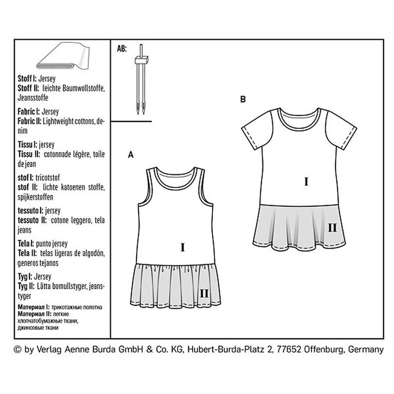 Dívčí šaty, Burda 9341 | 92 - 122,  image number 9