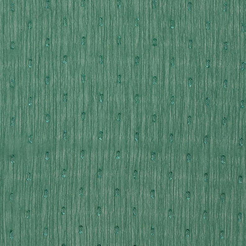 Šifonové dobby s kovovými proužky – jedlově zelená/stříbrná metalická,  image number 1