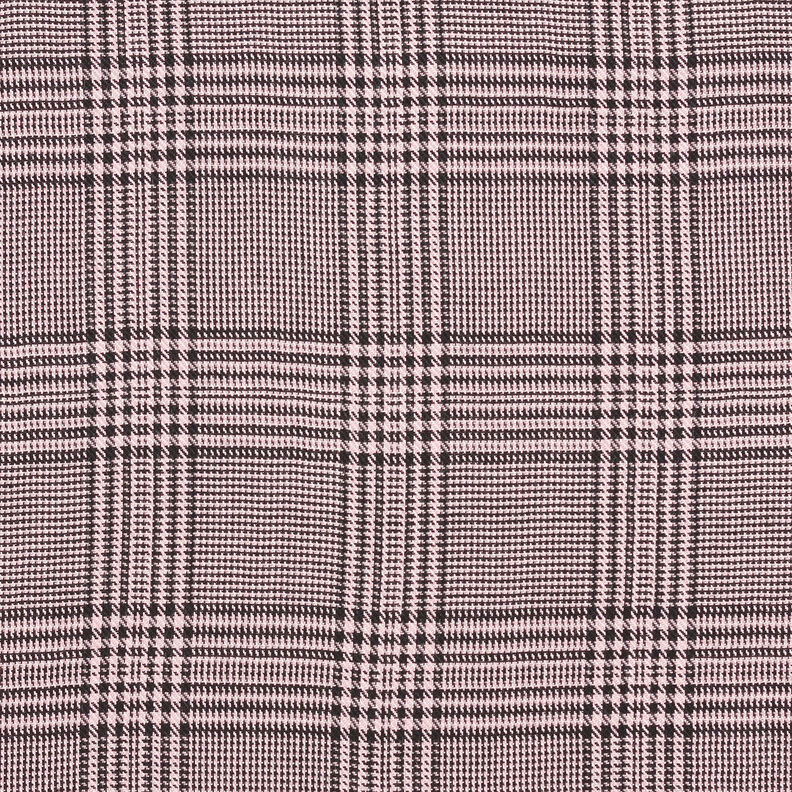Viskózová tkanina Glenček – starorůžová/černá,  image number 1