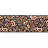 Gumová stuha Paisley [ 3,5 cm ] – namornicka modr/zelená,  thumbnail number 1