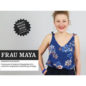 FRAU MAYA – letní top s uzlem, Studio Schnittreif | XS - L, 