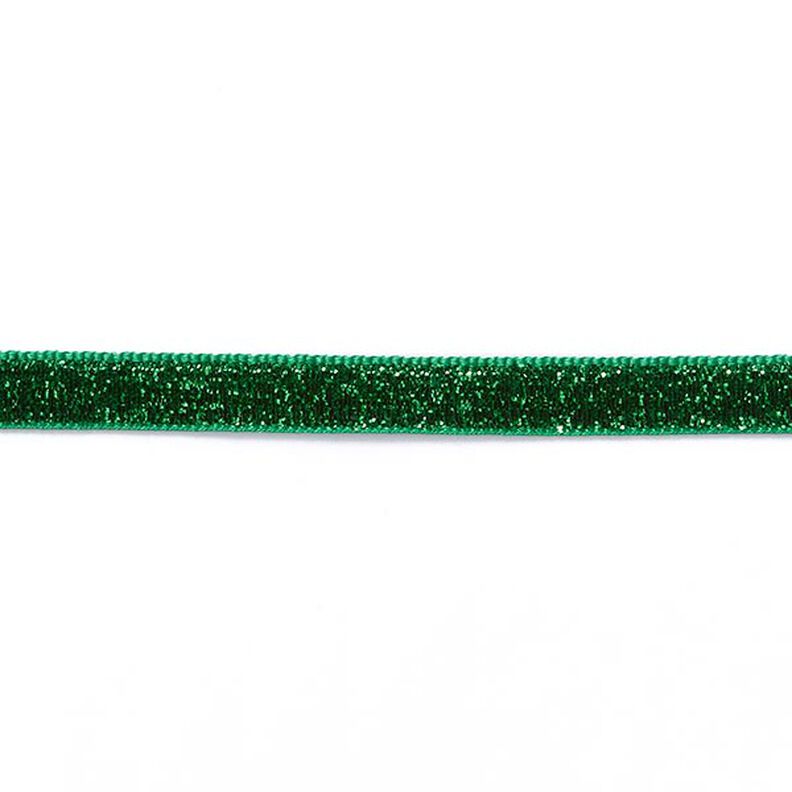 Sametová stužka Metalický [10 mm] – jedlově zelená,  image number 2