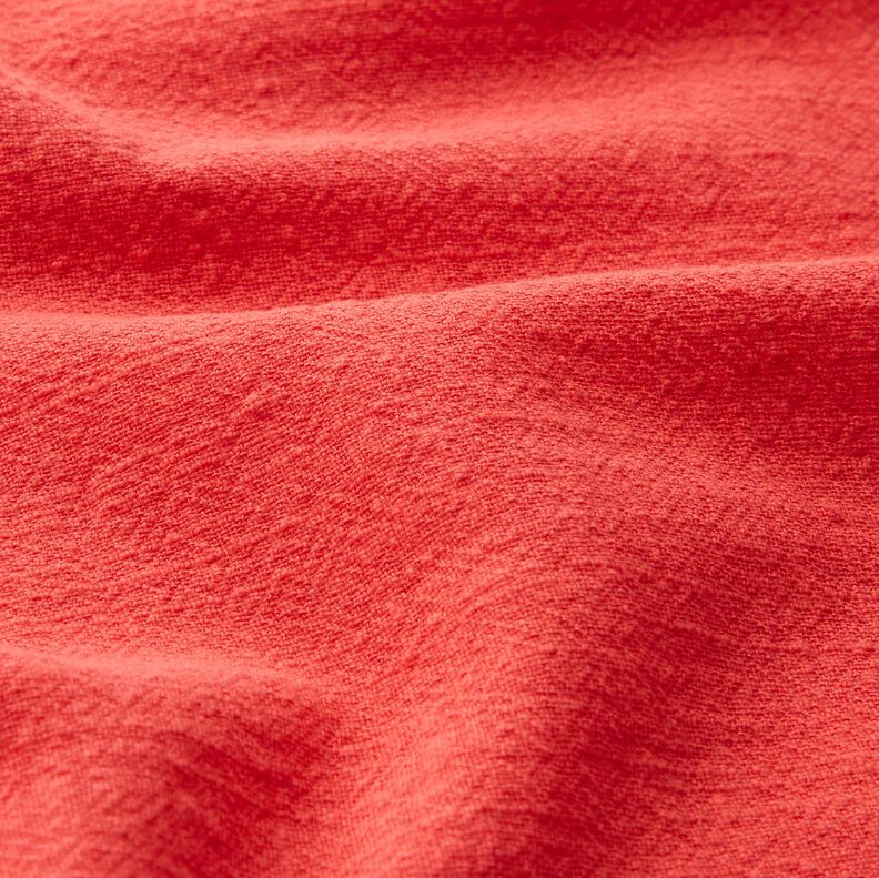Bavlněná tkanina lněného vzhledu – korálová,  image number 2