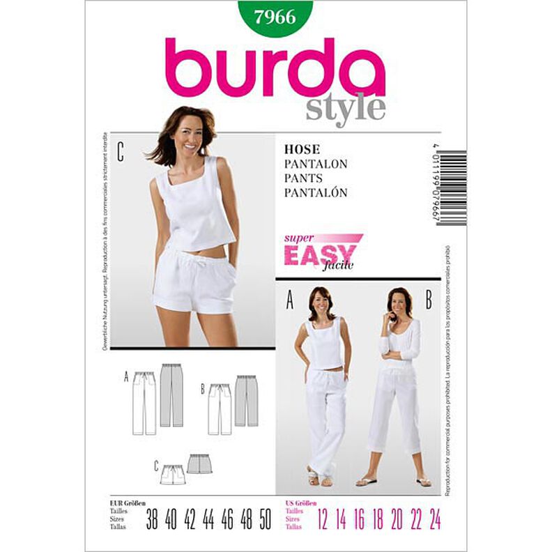 Kalhoty, Burda 7966,  image number 1