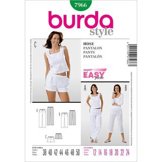 Kalhoty, Burda 7966, 