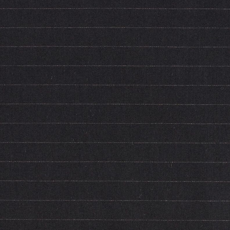 Bavlněná tkanina s vodorovnými pruhy – černá,  image number 1