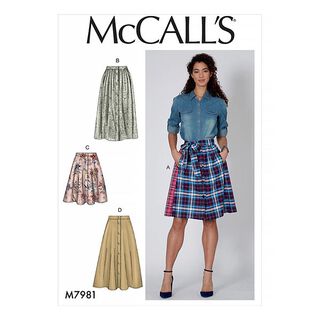 Sukně, McCall‘s 7981 | 32-40, 