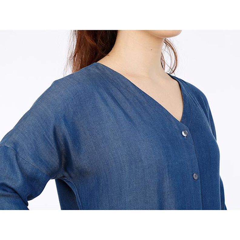 FRAU EDDA rovné halenkové šaty s knoflíkovou légou a kapsami | Studio Schnittreif | XS-XXL,  image number 10