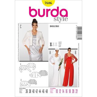Bunda / bolerko, Burda 7686, 