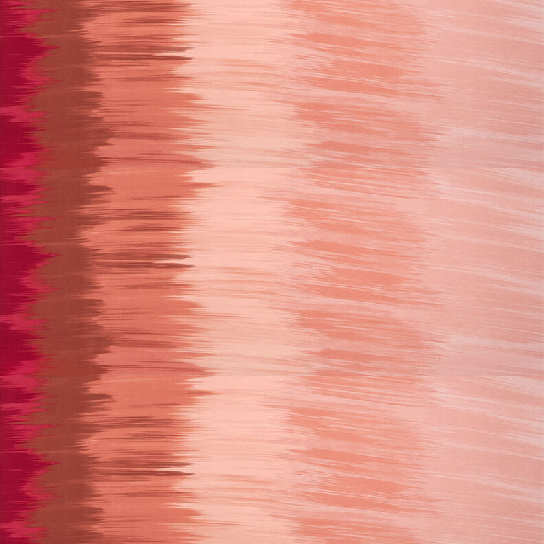 Viskózový žerzej Podélné pruhy s barevným přechodem – tmavě červená/meruňková,  image number 1