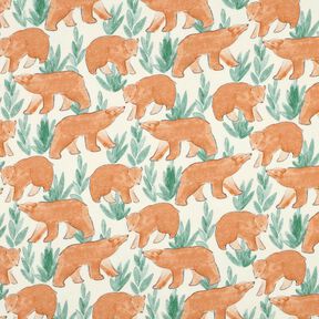 Francouzské froté letní teplákovina Akvareloví medvědi digitální potisk | Poppy Fabrics – vlněná, 