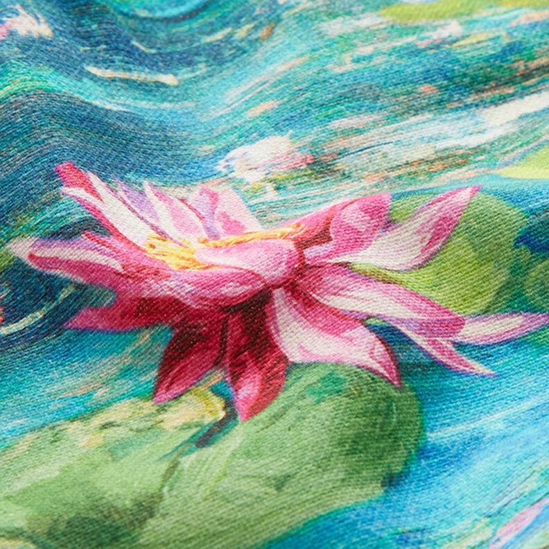 Dekorační láka s digitálním potiskem Monet – tyrkysová, image number 2