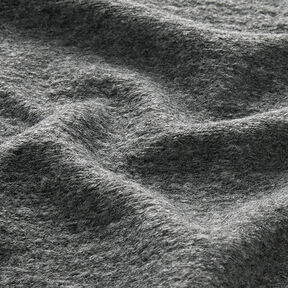 Kabátová pletenina směs vlny melange – granitová | Zbytek 100cm, 