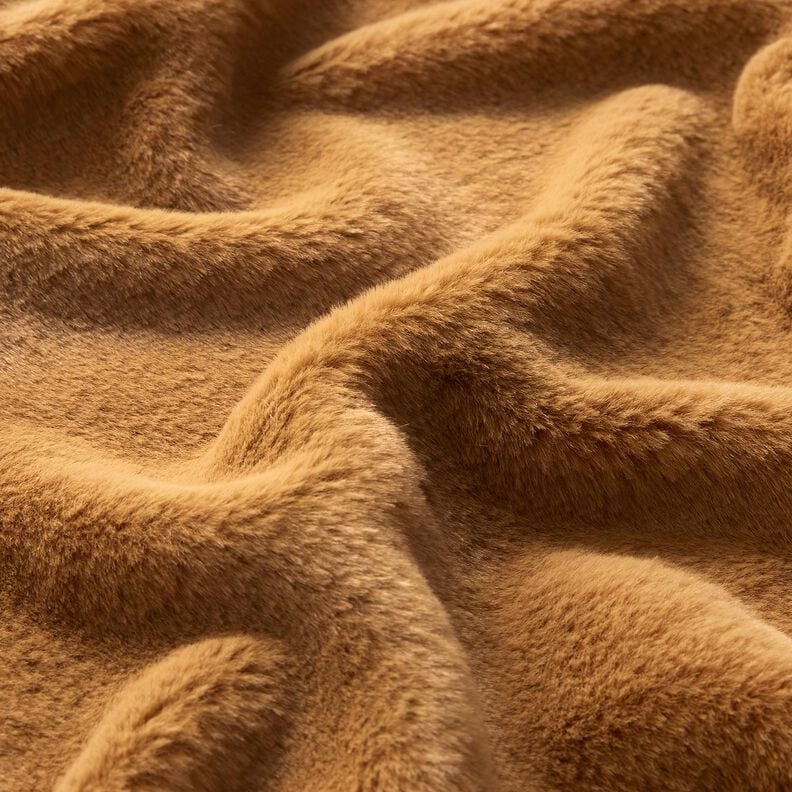 kvalitní jednobarevné umělé kožich – srnčí hnědá,  image number 2