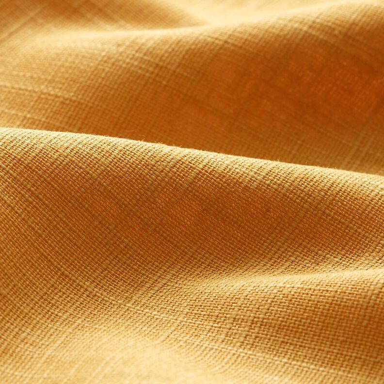 Lněná látka Ramie mix medium – kari žlutá,  image number 2
