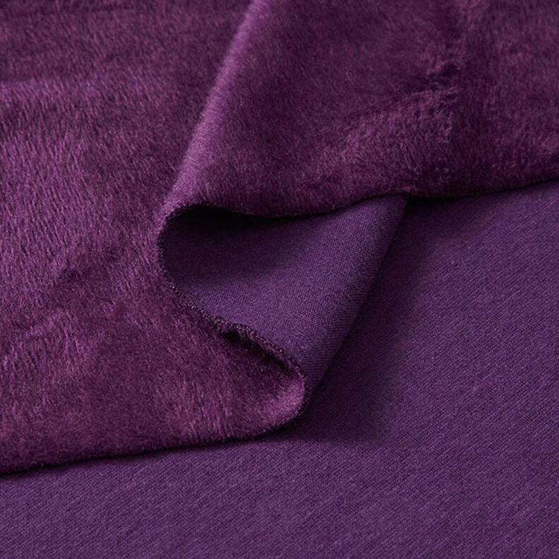 Alpenfleece Hebká teplákovina Jednobarevné provedení – barva lilku,  image number 4