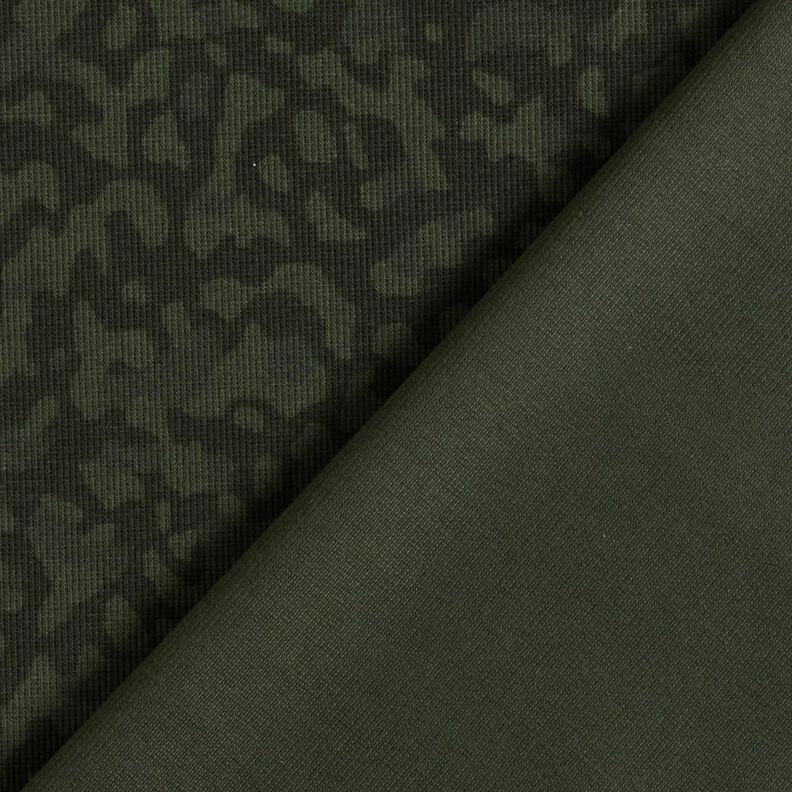 Žebrovaný maskáčový žerzej – khaki,  image number 4