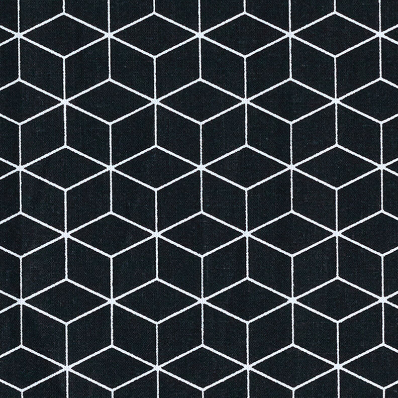 Kreton  Grafický vzor – černá,  image number 1