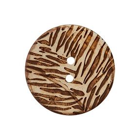Kokosový knoflík dvoudírkový – béžová, 