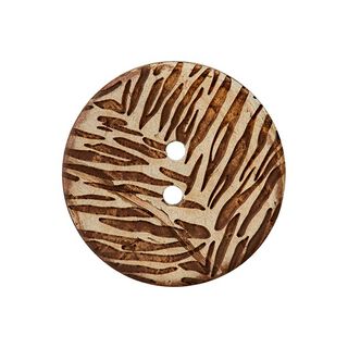 Kokosový knoflík dvoudírkový  – béžová, 