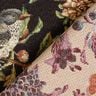 Dekorační látka Gobelín Květiny a ptáci – černá/zelená,  thumbnail number 4