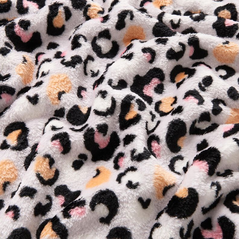 Hebký fleece Leopardí vzor – mlhově šedá, image number 2
