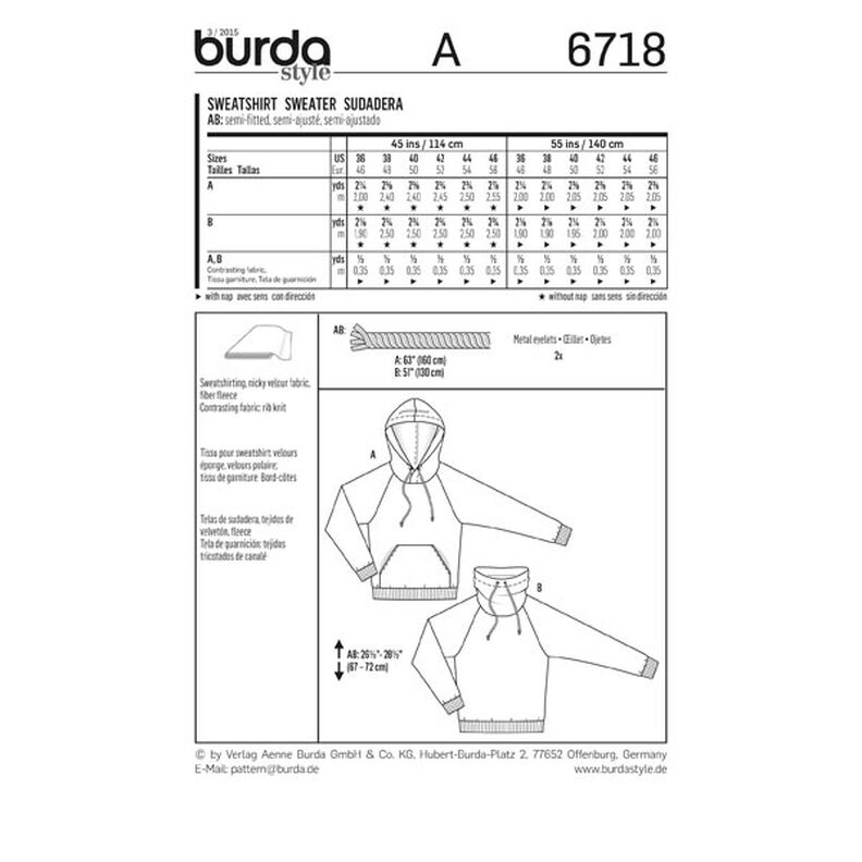 Svetr, Burda 6718,  image number 6