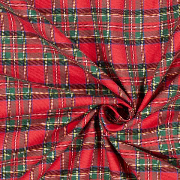 Bavlněný flanel Skotské káro Glenside – červená,  image number 2