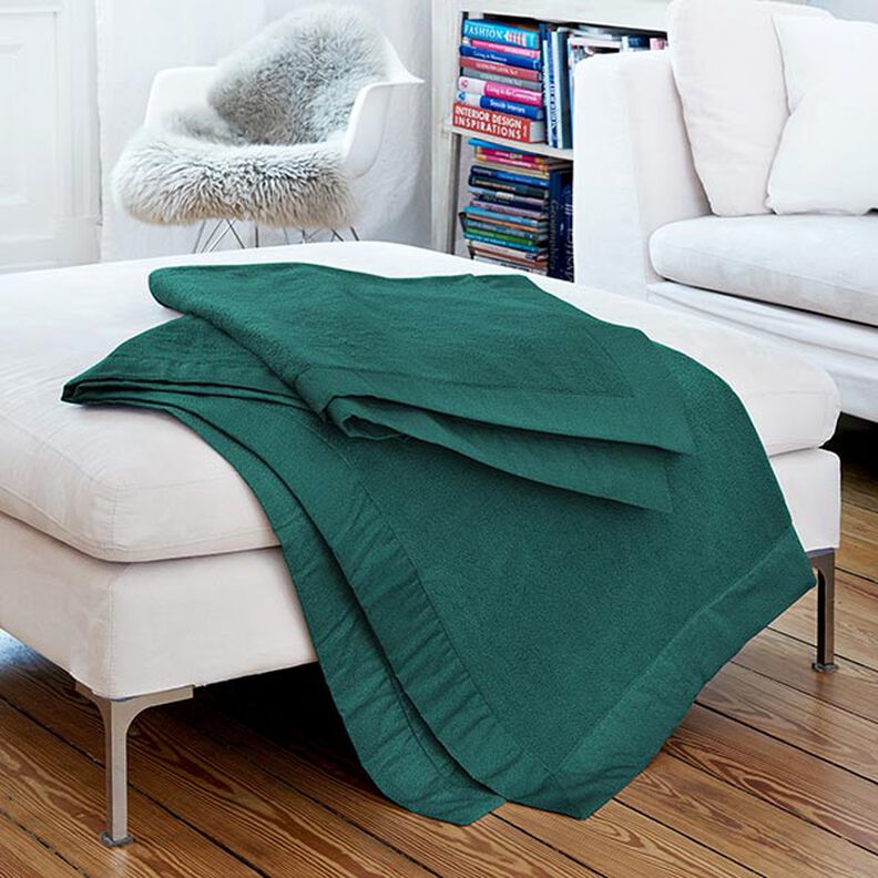 Fleece s protižmolkovou úpravou – petrolejová, image number 5