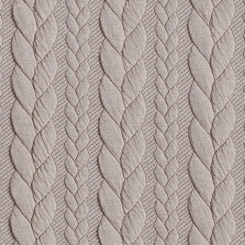 Žakárové žerzejové kloké Copánkový vzor – béžová,  image number 1