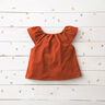 Mušelín / dvojitá mačkaná tkanina – terracotta,  thumbnail number 10