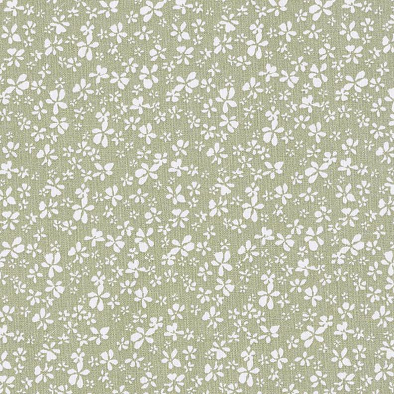Bavlněný kreton Kytičky – khaki,  image number 1