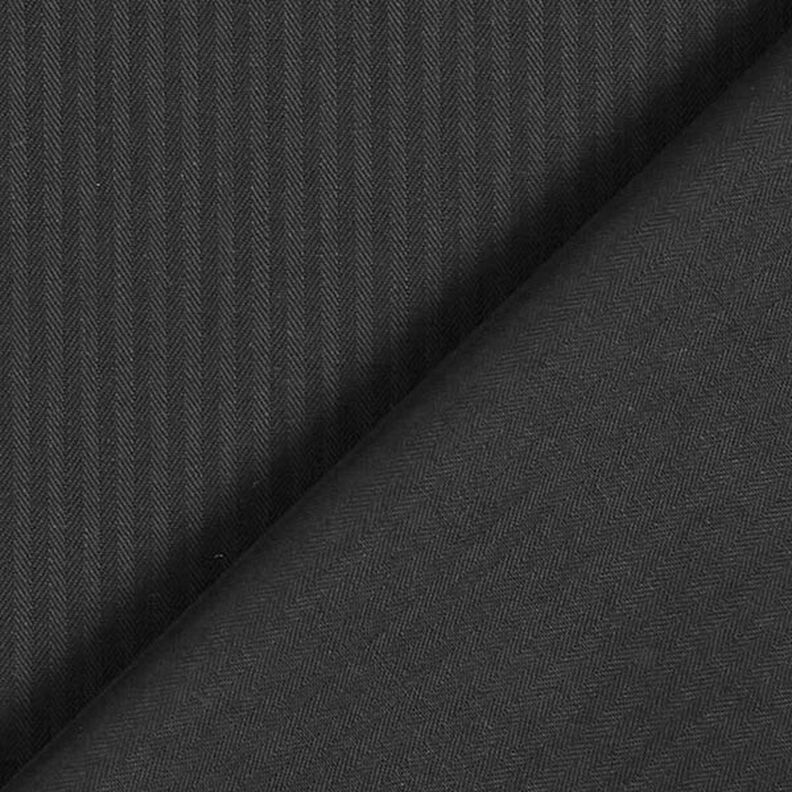 Košilová látka jemné proužky – černá,  image number 4