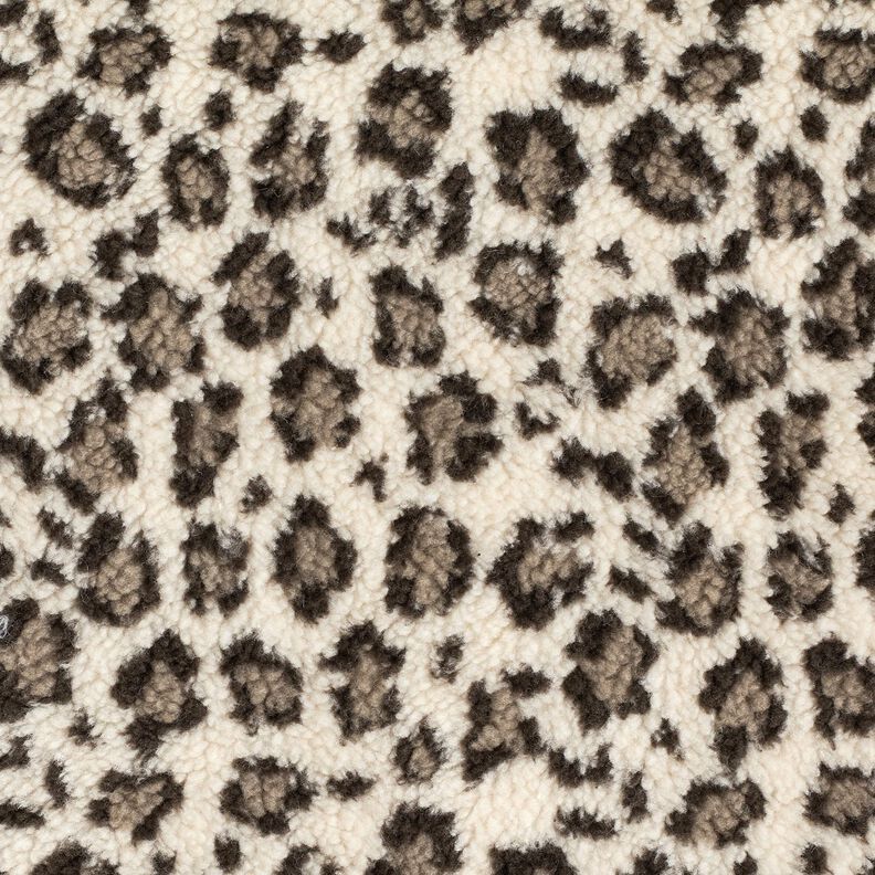 Plyš teddy Leopardí potisk – světle béžová/pískove hnědá,  image number 5