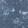 Prošívaná tkanina chambray květinová batika – džínově modrá,  thumbnail number 6