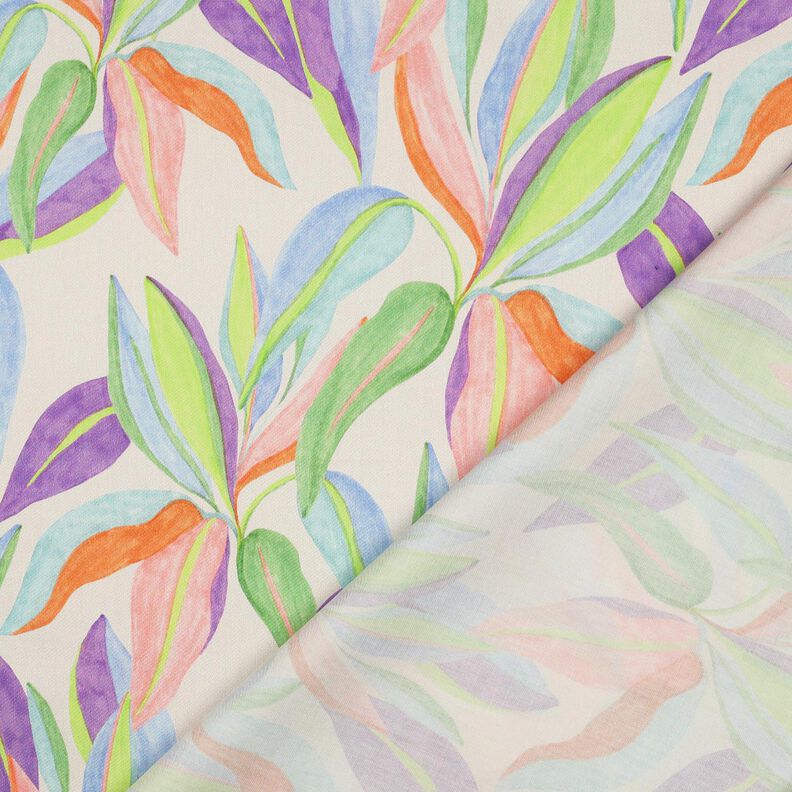 Bavlněný satén Digitální tiskové listy | Poppy Fabrics – kremová/světle zelená,  image number 4