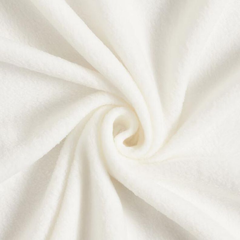 Fleece s protižmolkovou úpravou – vlněná bílá, image number 1