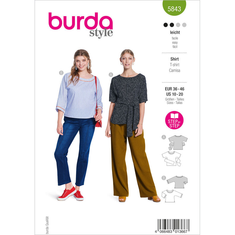 Košile | Burda 5843 | 36-46,  image number 1