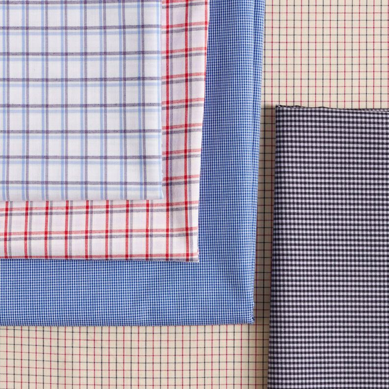 Ko&scaron;ilov&aacute; tkanina jemn&aacute; kostka &ndash; b&eacute;žov&aacute;/namornicka modr,  image number 5