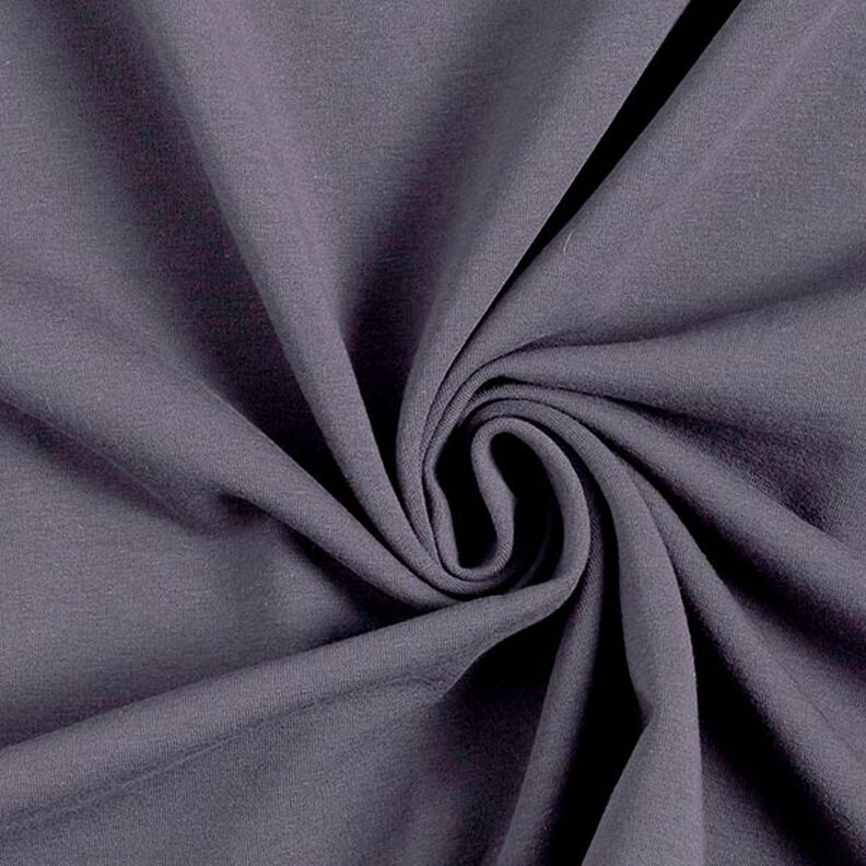 Lehká bavlněná teplákovina jednobarevná – černomodrá,  image number 1