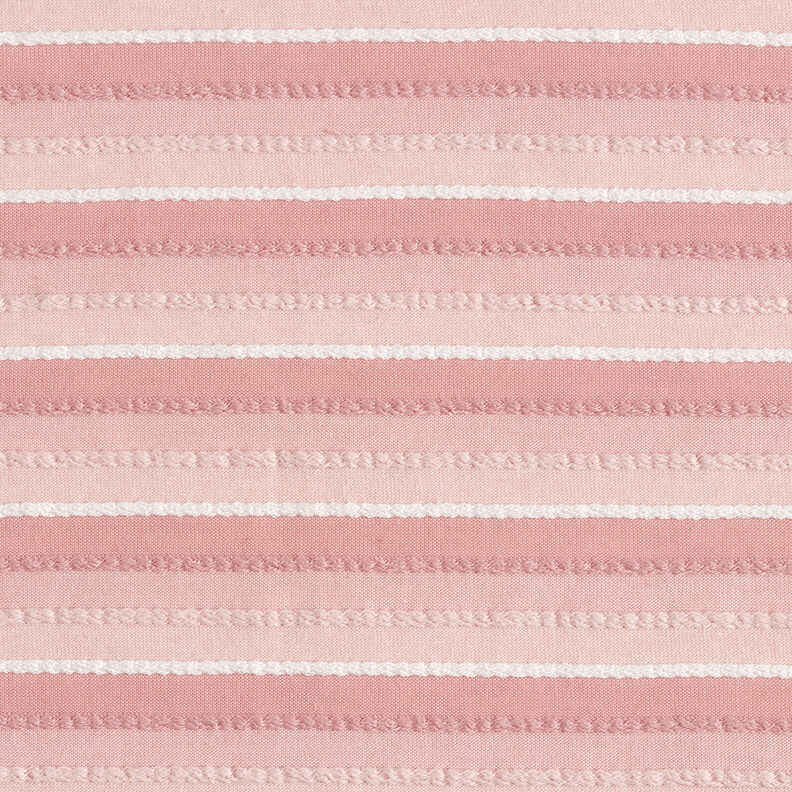Jemné pletené proužky šňůry – růžová/bílá,  image number 1