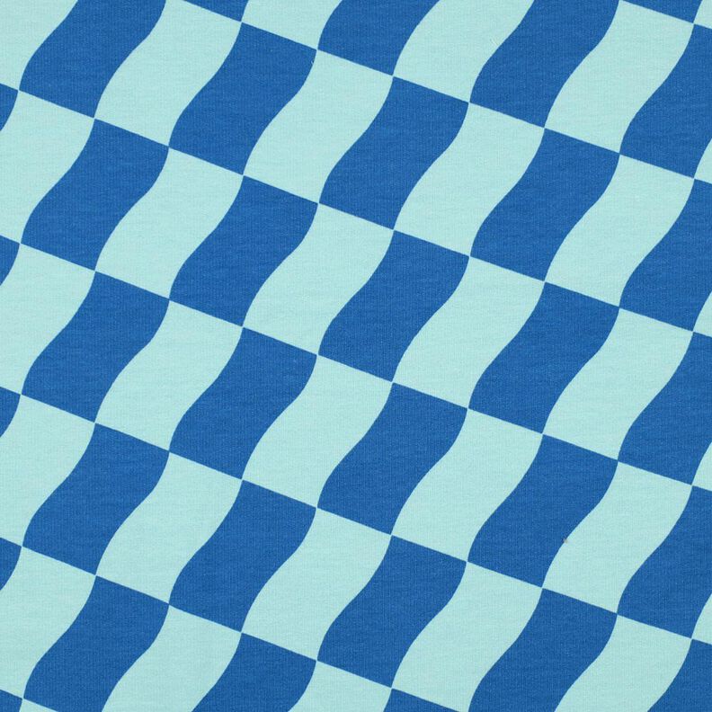 Měkké zvlněné kostky | Poppy Fabrics – královská modr/ledově modrá,  image number 1