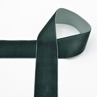 Sametová stužka [36 mm] – tmavě zelená, 