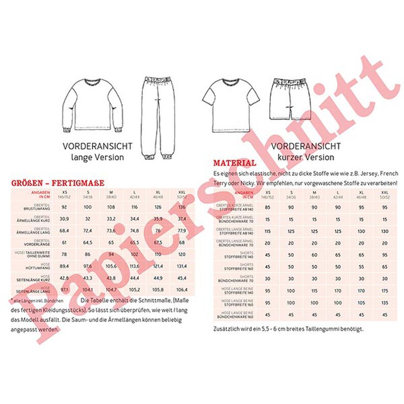 Spací souprava FRAU TRIXI na léto i zimu | Studio Schnittreif | XS-XXL,  image number 13