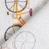 Bavlněná látka Kreton Holandské kolo – světle oranžová/mlhově šedá,  thumbnail number 4