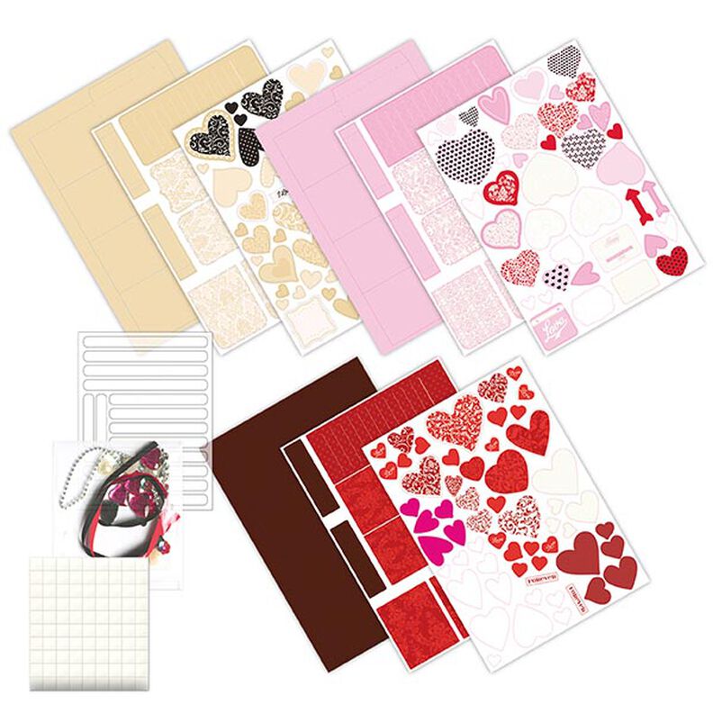 Sada pop-up krabiček Valentýn [ 3ks ] – červená/pink,  image number 2