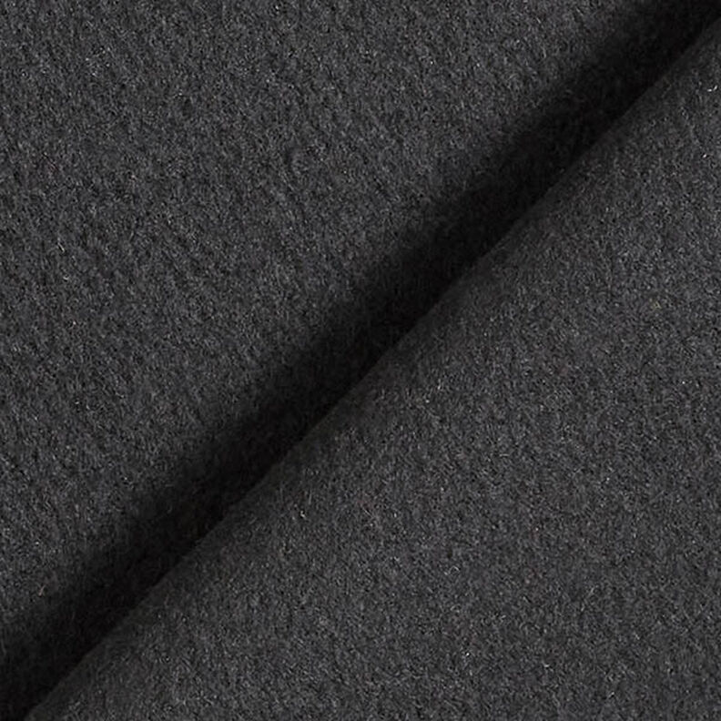 Látka na kabát Směs vlny Uni – černá,  image number 3