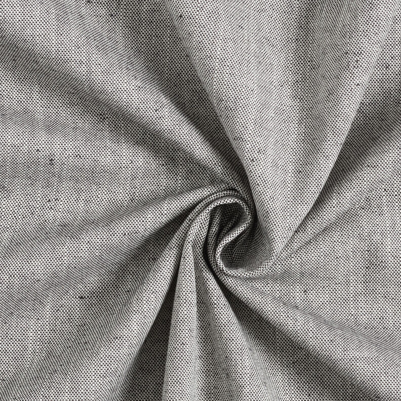 Dekorační látka Polopanama Lehká struktura – černá/světle béžová | Zbytek 50cm, image number 1