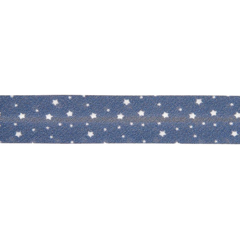 Šikmý proužek Hvězdy Bio bavlna [20 mm] – namornicka modr,  image number 1