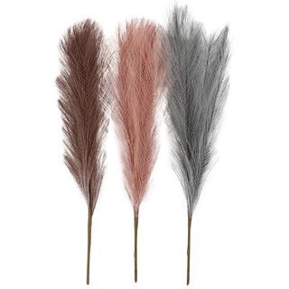 Pampová tráva, 50cm [3ks] – starorůžová/šedá, 